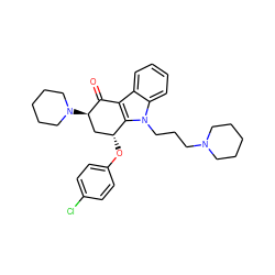 O=C1c2c(n(CCCN3CCCCC3)c3ccccc23)[C@H](Oc2ccc(Cl)cc2)C[C@H]1N1CCCCC1 ZINC000028570004