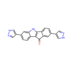 O=C1c2cc(-c3cn[nH]c3)ccc2-c2[nH]c3cc(-c4cn[nH]c4)ccc3c21 ZINC000653893421