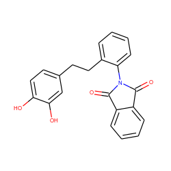 O=C1c2ccccc2C(=O)N1c1ccccc1CCc1ccc(O)c(O)c1 ZINC000045289866