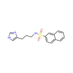 O=S(=O)(NCCCc1c[nH]cn1)c1ccc2ccccc2c1 ZINC000029544247