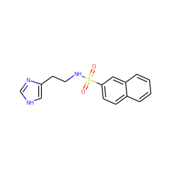 O=S(=O)(NCCc1c[nH]cn1)c1ccc2ccccc2c1 ZINC000006161461