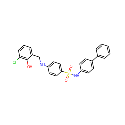 O=S(=O)(Nc1ccc(-c2ccccc2)cc1)c1ccc(NCc2cccc(Cl)c2O)cc1 ZINC000103266582