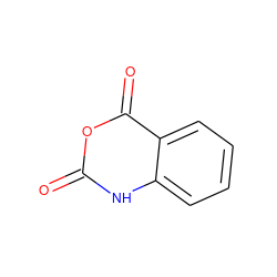 O=c1[nH]c2ccccc2c(=O)o1 ZINC000008739076