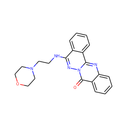 O=c1c2ccccc2nc2c3ccccc3c(NCCN3CCOCC3)nn12 ZINC000019902515