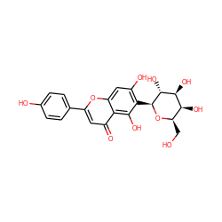 O=c1cc(-c2ccc(O)cc2)oc2cc(O)c([C@@H]3O[C@H](CO)[C@H](O)[C@H](O)[C@H]3O)c(O)c12 ZINC000059730183