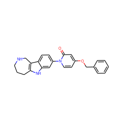 O=c1cc(OCc2ccccc2)ccn1-c1ccc2c3c([nH]c2c1)CCCNC3 ZINC000115008304