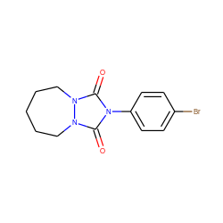 O=c1n(-c2ccc(Br)cc2)c(=O)n2n1CCCCC2 ZINC000039384107