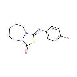 O=c1s/c(=N\c2ccc(Br)cc2)n2n1CCCCC2 ZINC000103185857
