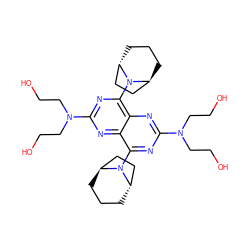 OCCN(CCO)c1nc(N2[C@H]3CCC[C@H]2CC3)c2nc(N(CCO)CCO)nc(N3[C@H]4CCC[C@H]3CC4)c2n1 ZINC000169362948