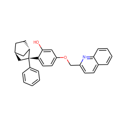 Oc1cc(OCc2ccc3ccccc3n2)ccc1[C@@]1(c2ccccc2)C[C@H]2CC[C@H]1C2 ZINC000261127947