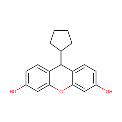 Oc1ccc2c(c1)Oc1cc(O)ccc1C2C1CCCC1 ZINC000205016098