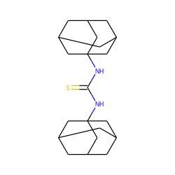 S=C(NC12CC3CC(CC(C3)C1)C2)NC12CC3CC(CC(C3)C1)C2 ZINC000004955274