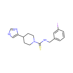S=C(NCc1cccc(I)c1)N1CCC(c2c[nH]cn2)CC1 ZINC000013808003