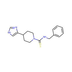 S=C(NCc1ccccc1)N1CCC(c2c[nH]cn2)CC1 ZINC000013808023