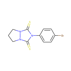 S=c1n(-c2ccc(Br)cc2)c(=S)n2n1CCC2 ZINC000103190524