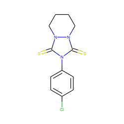 S=c1n(-c2ccc(Cl)cc2)c(=S)n2n1CCCC2 ZINC000034064400