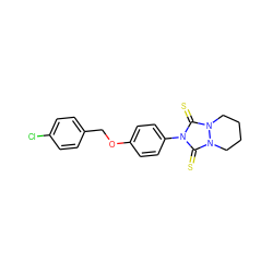 S=c1n(-c2ccc(OCc3ccc(Cl)cc3)cc2)c(=S)n2n1CCCC2 ZINC000059705378