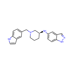 c1cc2cc(CN3CCC[C@H](Nc4ccc5[nH]ncc5c4)C3)ccc2[nH]1 ZINC000114335496