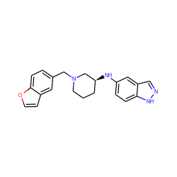c1cc2cc(CN3CCC[C@H](Nc4ccc5[nH]ncc5c4)C3)ccc2o1 ZINC000114334096