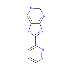 c1ccc(-c2nc3ncncc3[nH]2)nc1 ZINC000013679499