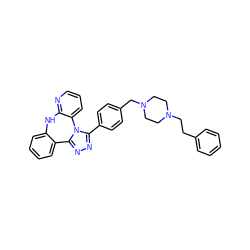 c1ccc(CCN2CCN(Cc3ccc(-c4nnc5n4-c4cccnc4Nc4ccccc4-5)cc3)CC2)cc1 ZINC000096174027