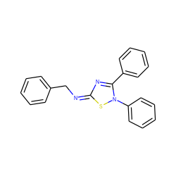 c1ccc(CN=c2nc(-c3ccccc3)n(-c3ccccc3)s2)cc1 ZINC000334156952